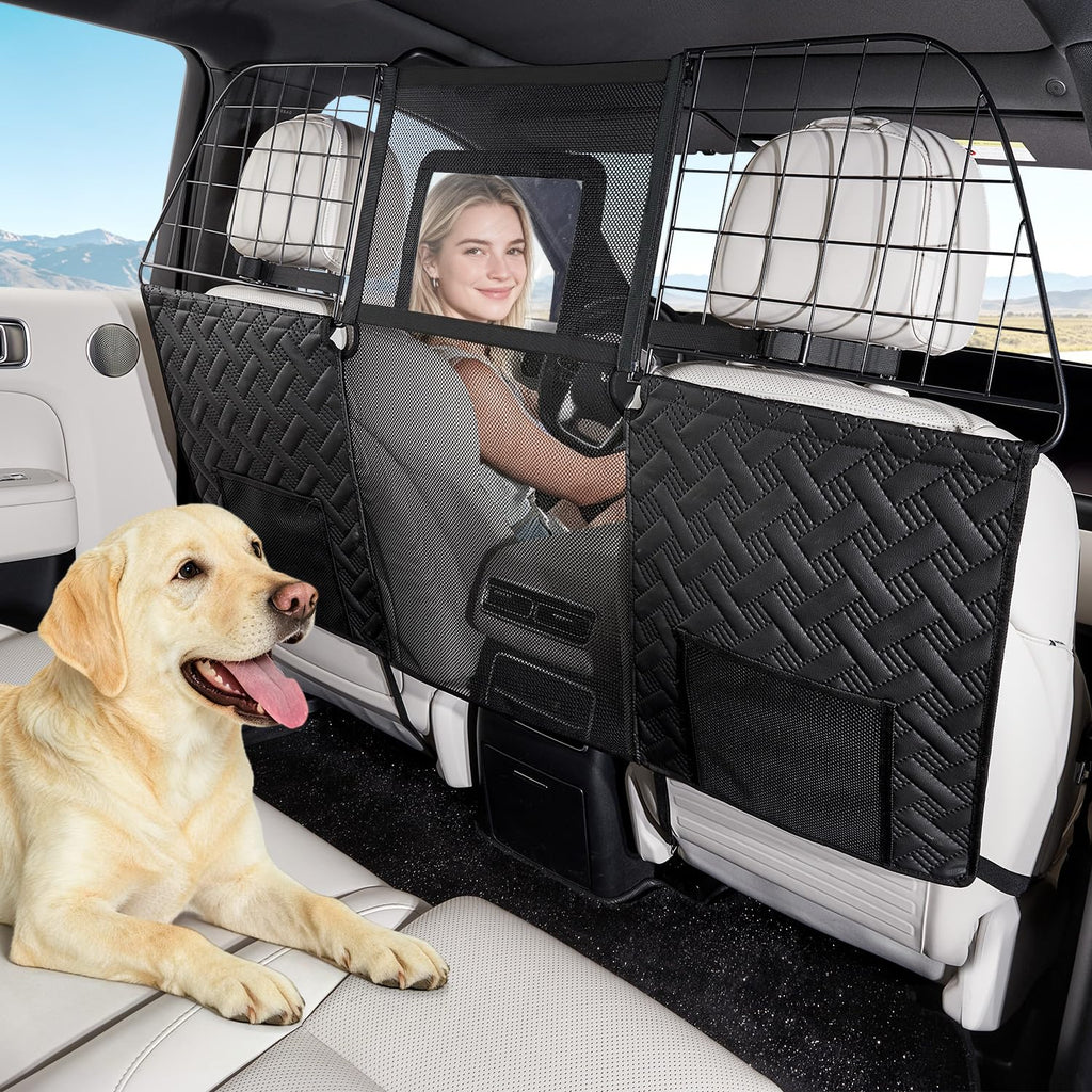 Large Dog Car Barrier Net Divider for SUVs and Vehicles