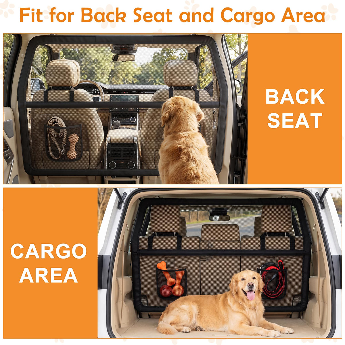 Escape Proof Dog Car Barrier for SUVs Cars and Trucks