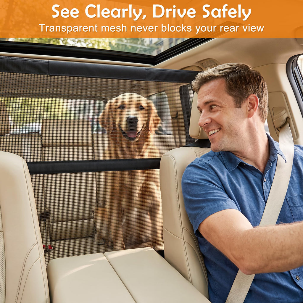Escape Proof Dog Car Barrier for SUVs Cars and Trucks