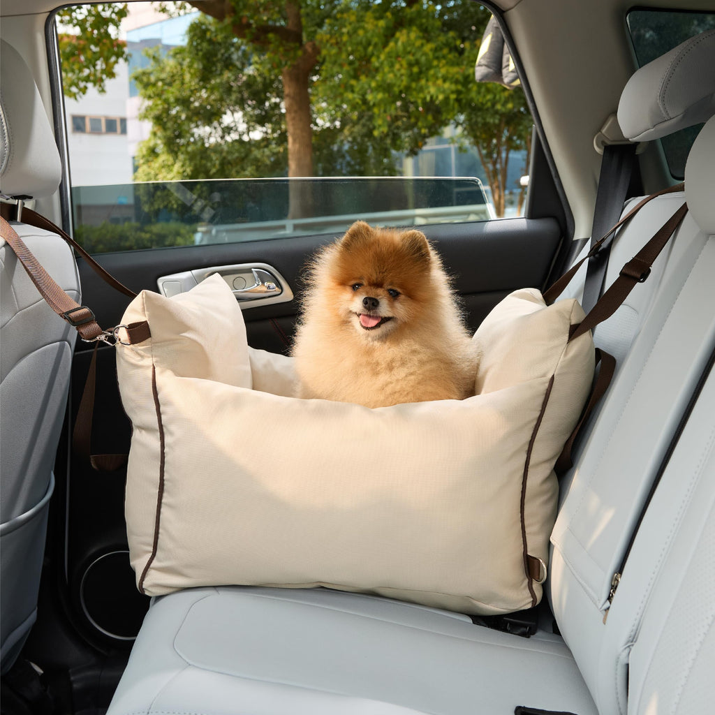 Dog Car Booster Seat for Small Dogs and Puppies Under 25 Pounds