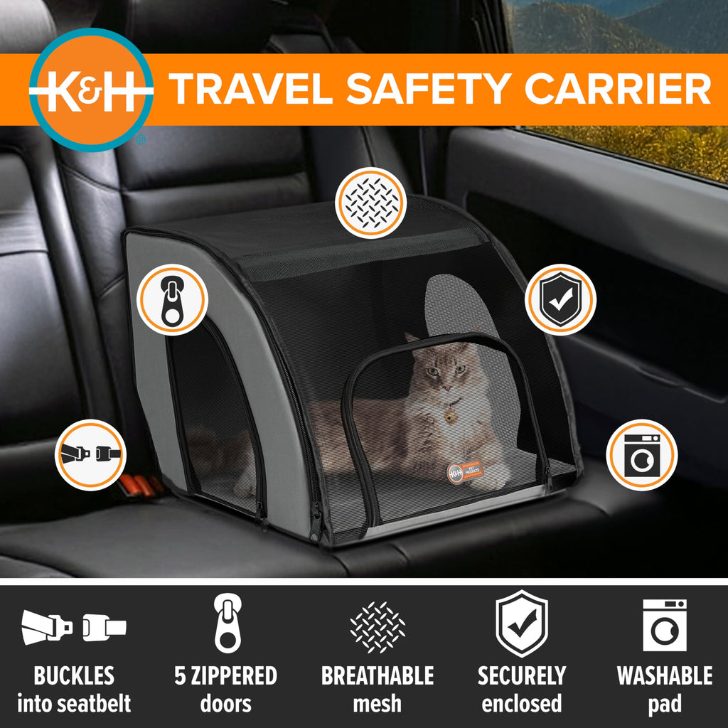 Travel Safety Pet Carrier for Cats and Small Dogs