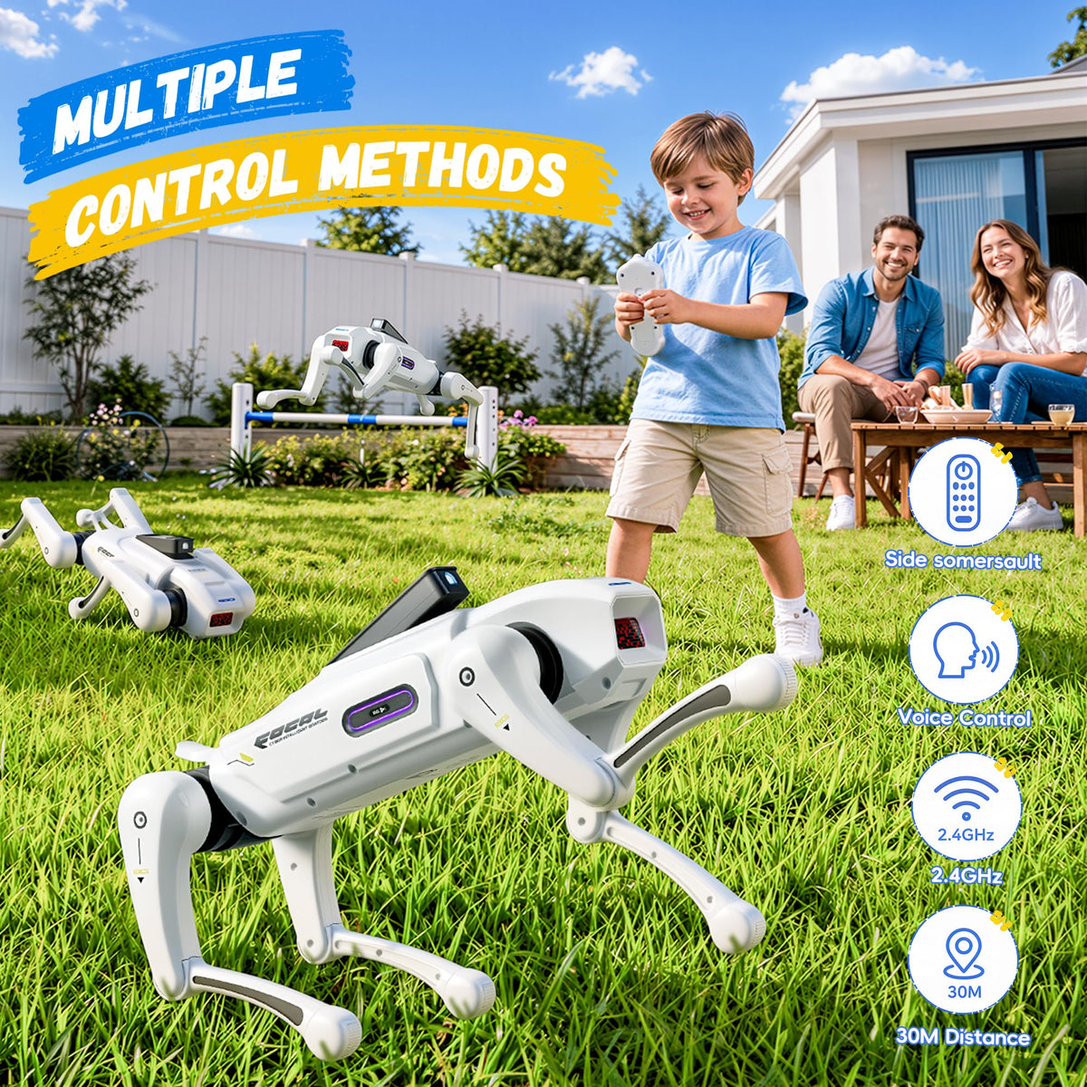 Interactive Smart Robot Dog Toy with Voice and Remote Control
